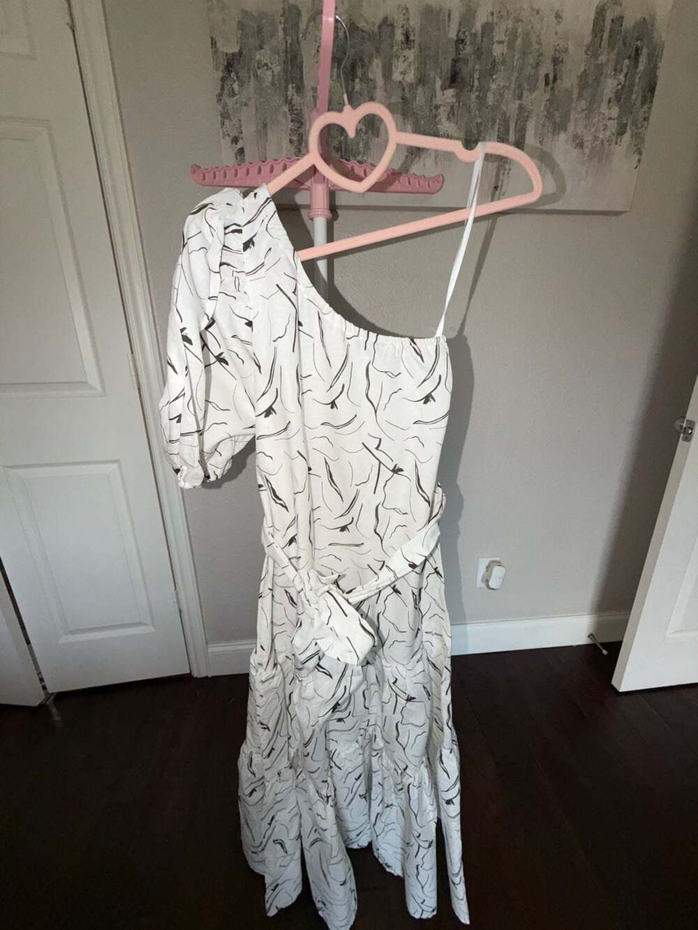 Free People Little Lies Lily One-Shoulder Tiered Maxi Dress